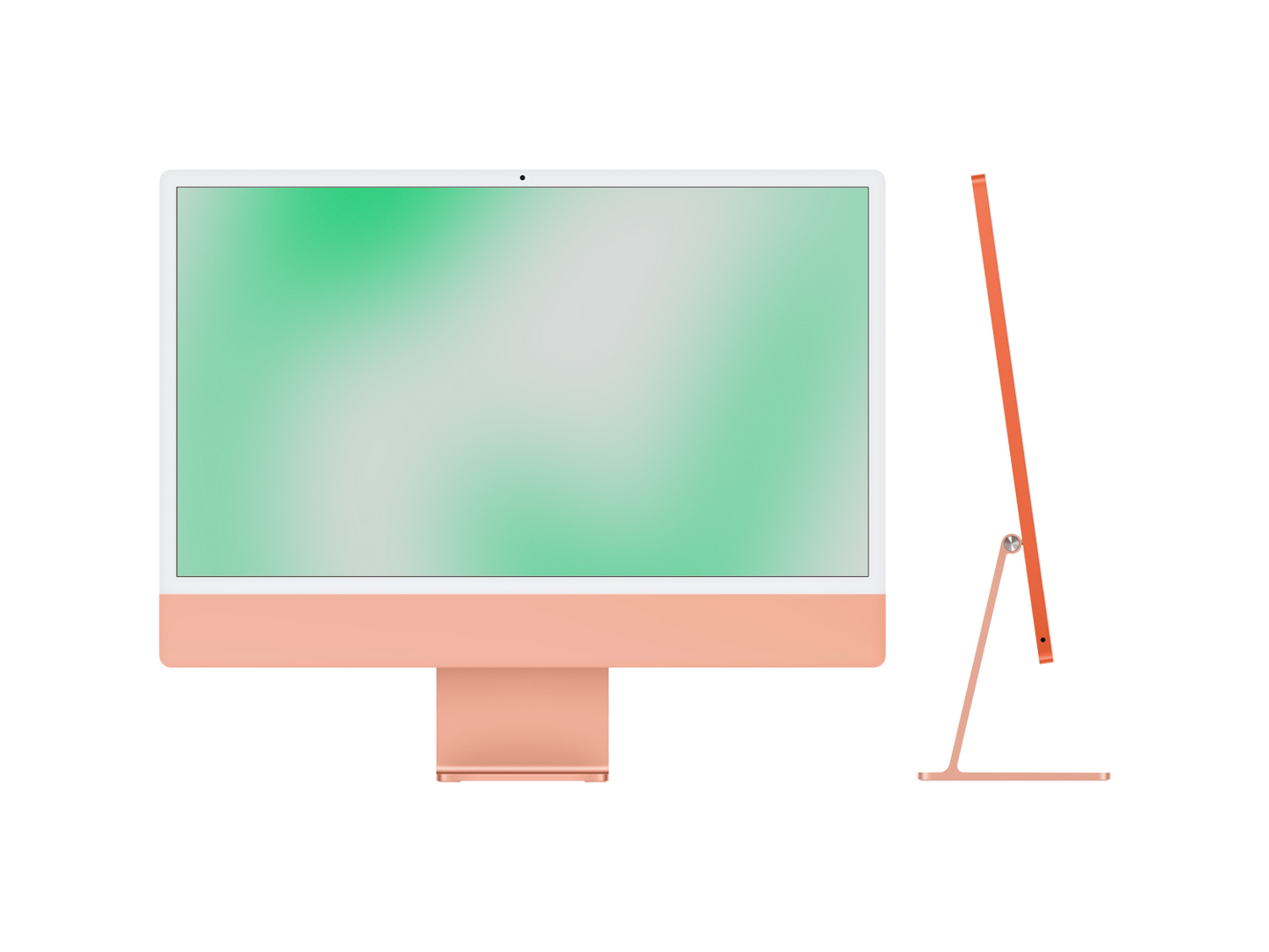 Apple iMac 24" Orange, M1, 8-Core CPU und 8-Core GPU, 2 TB, 8 GB RAM, Early 2021