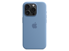 Apple iPhone 15 Pro Silikon Case mit MagSafe Winterblau günstig kaufen