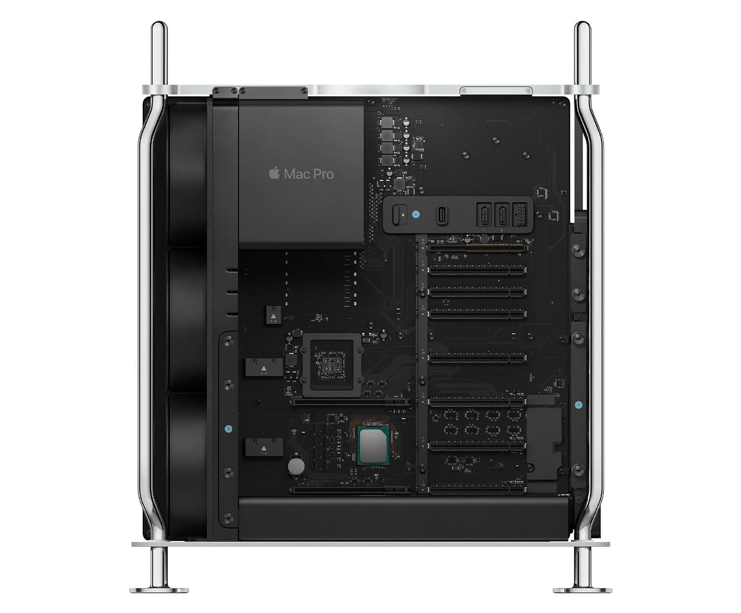 Apple Mac Pro Tower mit Standfüssen Late 2019 Silber günstig gebraucht kaufen
