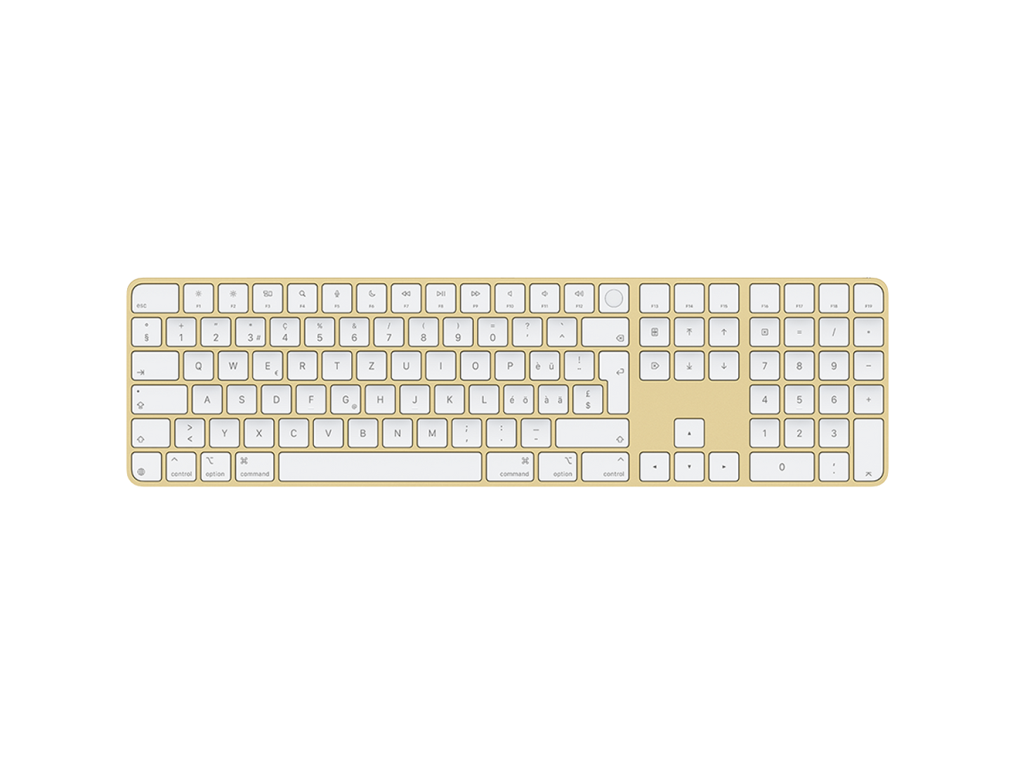 Apple Magic Keyboard mit Touch ID und Ziffernblock CH-Layout Gelb günstig kaufen