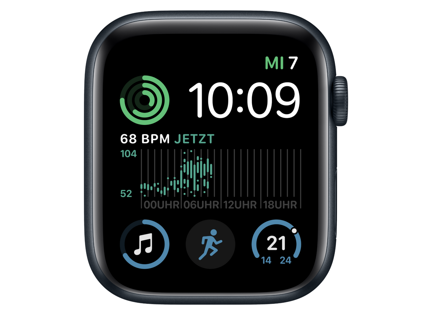 Apple Watch SE (2. Generation) 44 mm Aluminiumgehäuse, Mitternacht günstig gebraucht kaufen