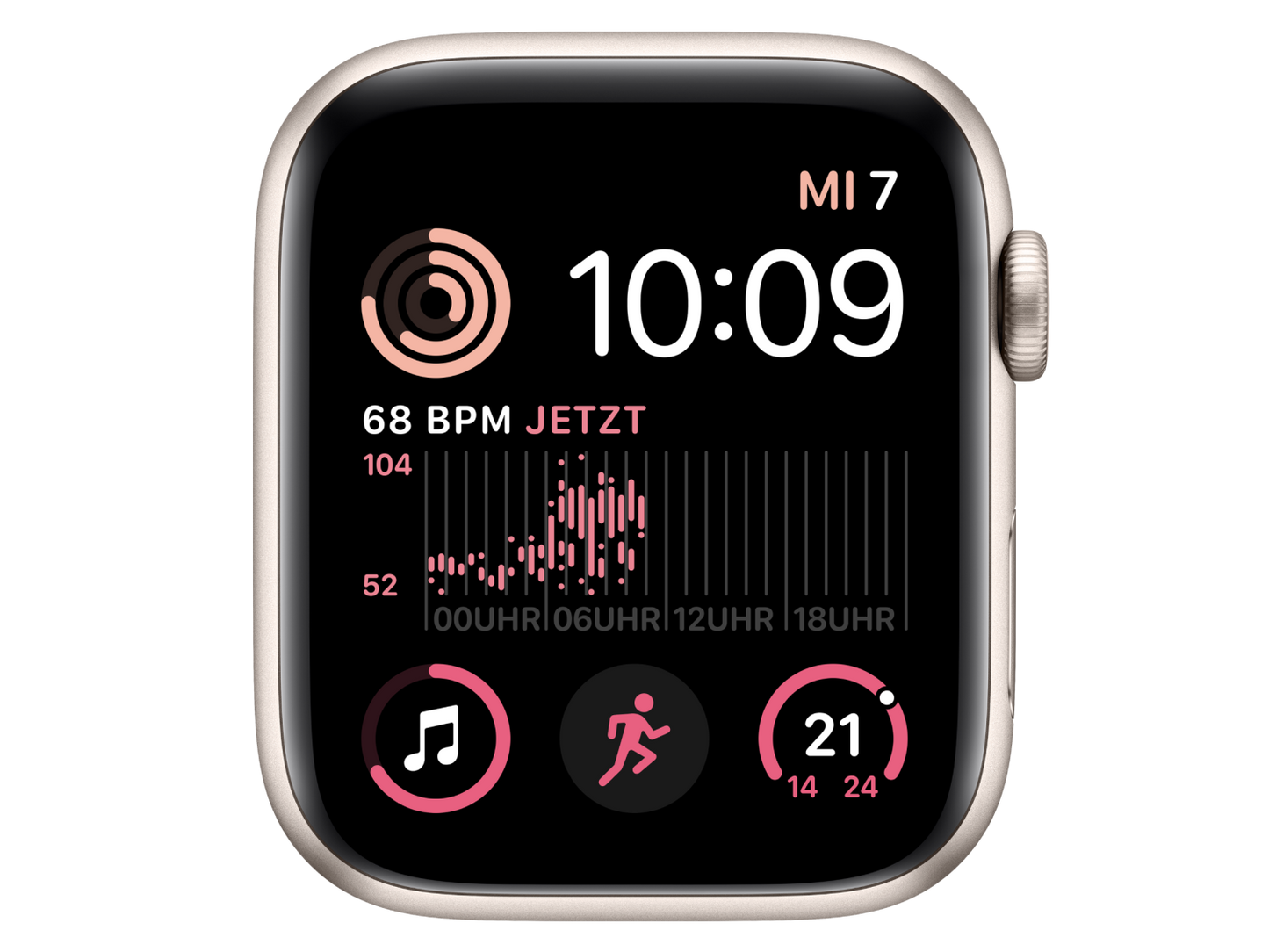 Apple Watch SE (2. Generation) 44 mm Aluminiumgehäuse, Polarstern günstig gebraucht kaufen