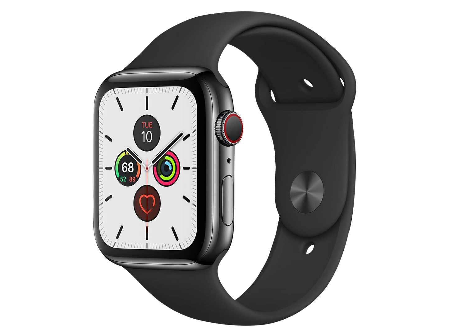 Apple Watch Series 5 40 mm Edelstahlgehäuse Space Schwarz günstig gebraucht kaufen