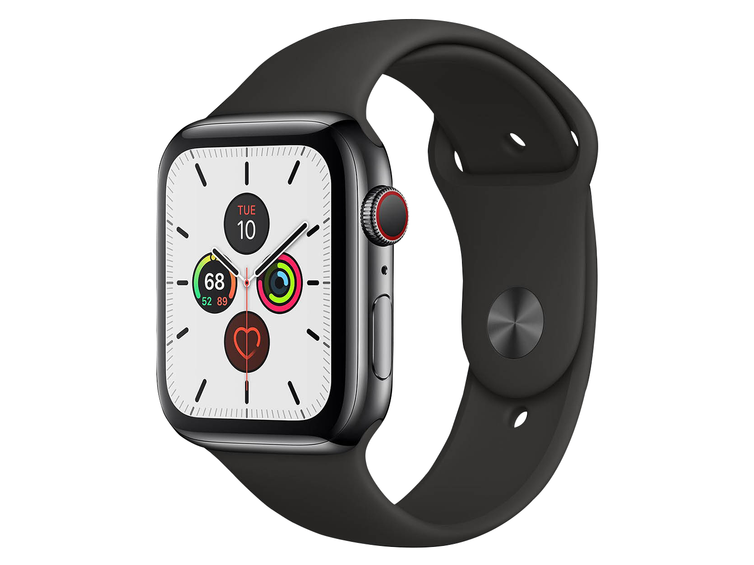 Apple Watch Series 5 40 mm Edelstahlgehäuse Space Schwarz günstig gebraucht kaufen