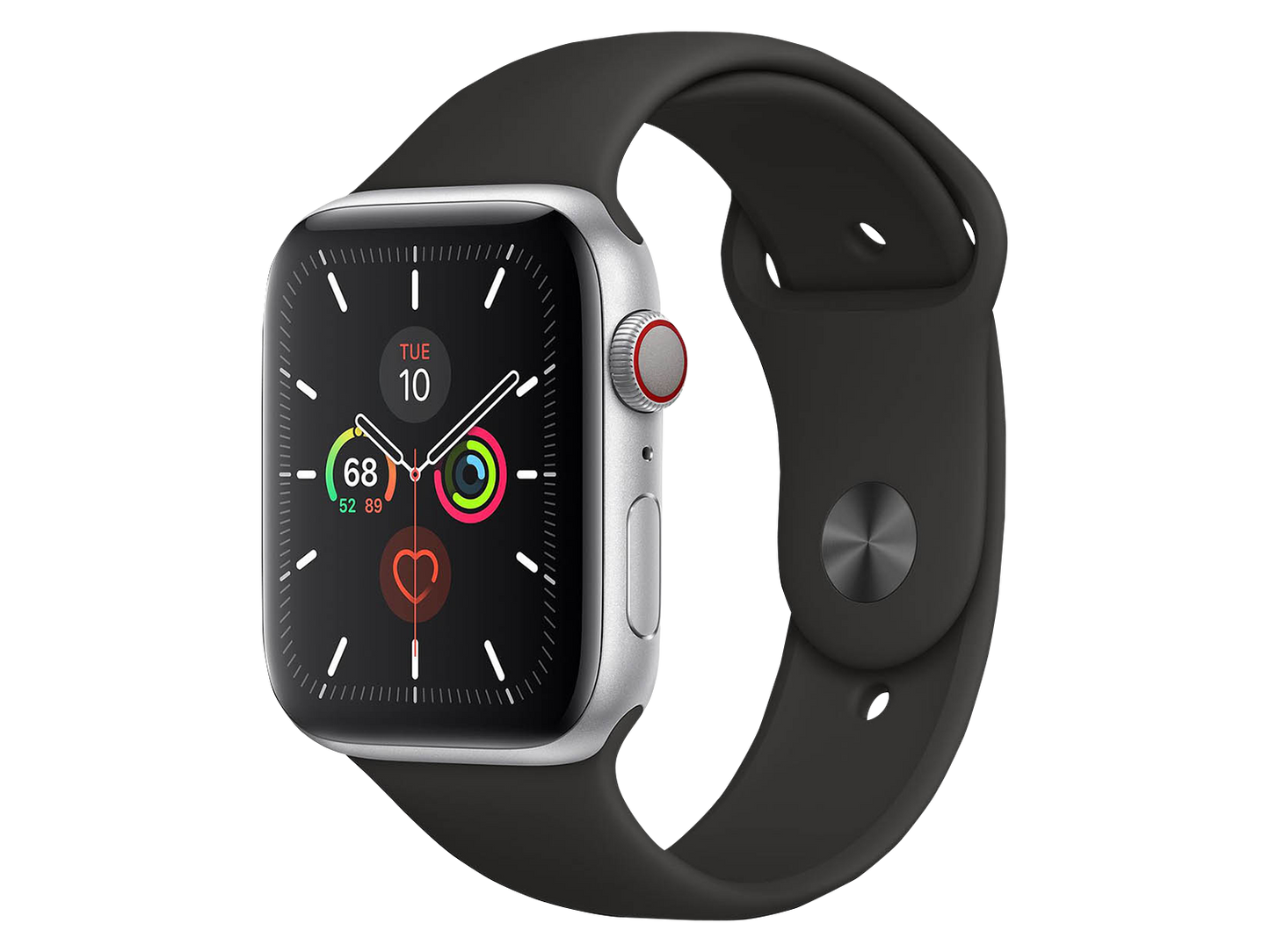 Apple Watch Series 5 44 mm Aluminiumgehäuse, Silber günstig gebraucht kaufen