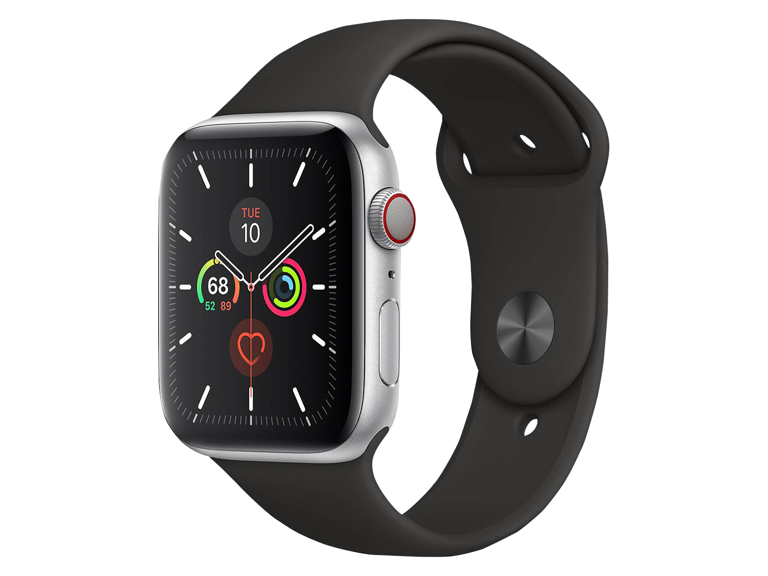 Apple Watch Series 5 44 mm Aluminiumgehäuse, Silber günstig gebraucht kaufen