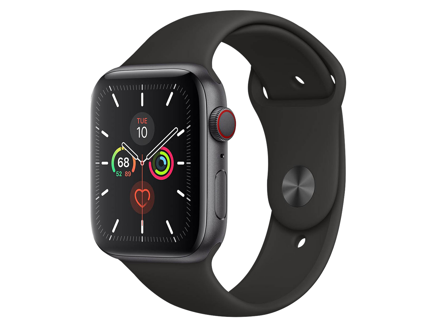 Apple Watch Series 5 44 mm Aluminiumgehäuse, Space Grau günstig gebraucht kaufen