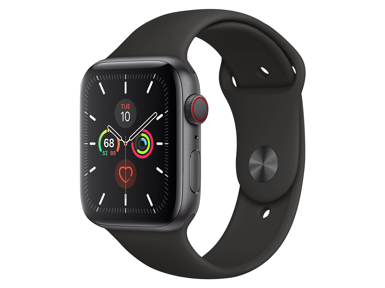 Apple Watch Series 5 44 mm Aluminiumgehäuse, Space Grau günstig gebraucht kaufen