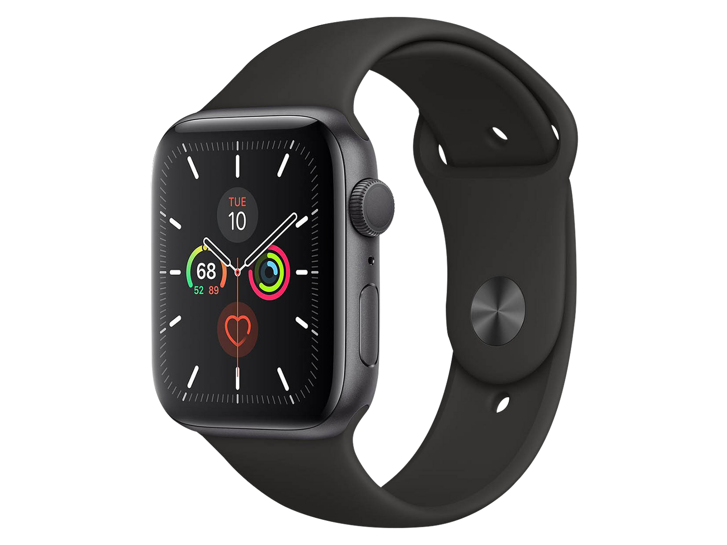Apple Watch Series 5 44 mm Aluminiumgehäuse, Space Grau günstig gebraucht kaufen