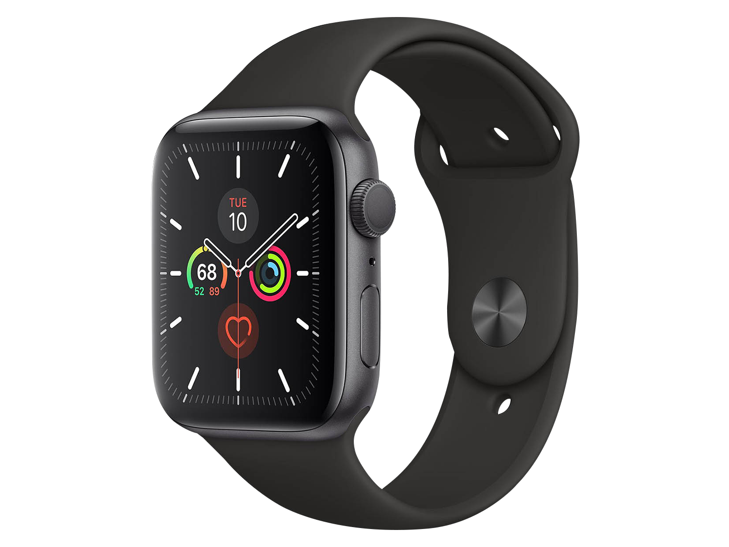 Apple Watch Series 5 44 mm Aluminiumgehäuse, Space Grau günstig gebraucht kaufen
