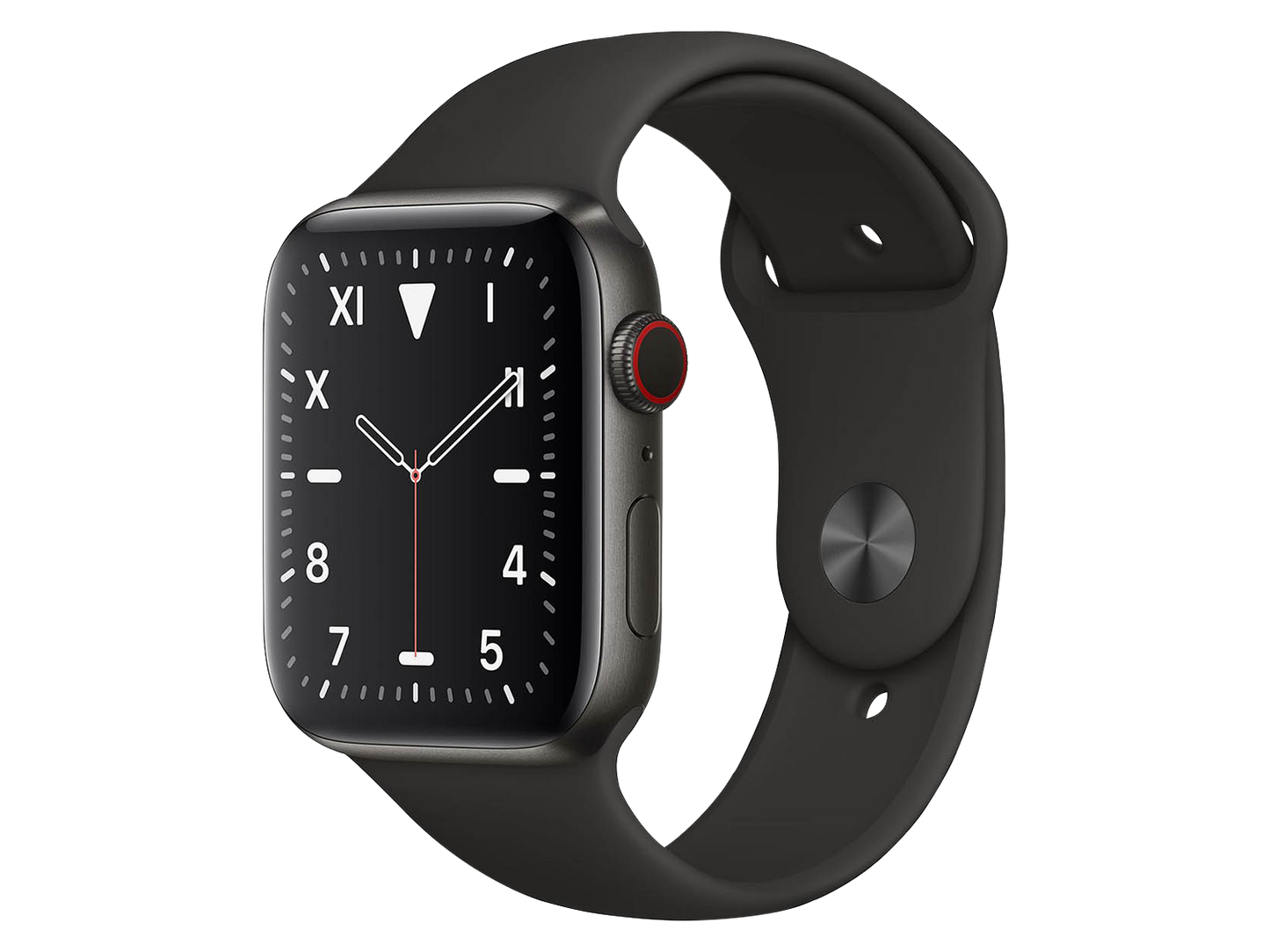 Apple Watch Series 5 44 mm Titangehäuse Space Schwarz günstig gebraucht kaufen