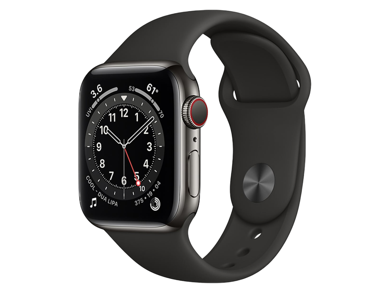 Apple Watch Series 6 44 mm Edelstahlgehäuse, Graphit günstig gebraucht kaufen