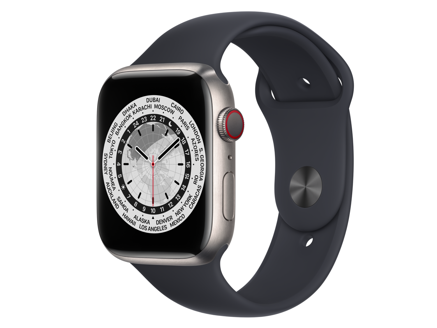 Apple Watch Series GPS Cellular, 45 mm Titanium Case, Titan