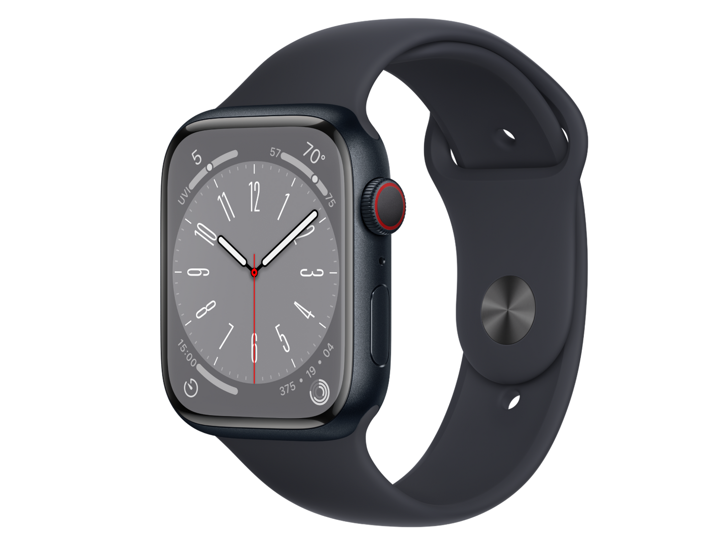 Apple Watch Series 8 45 mm Aluminiumgehäuse, Mitternacht günstig gebraucht kaufen