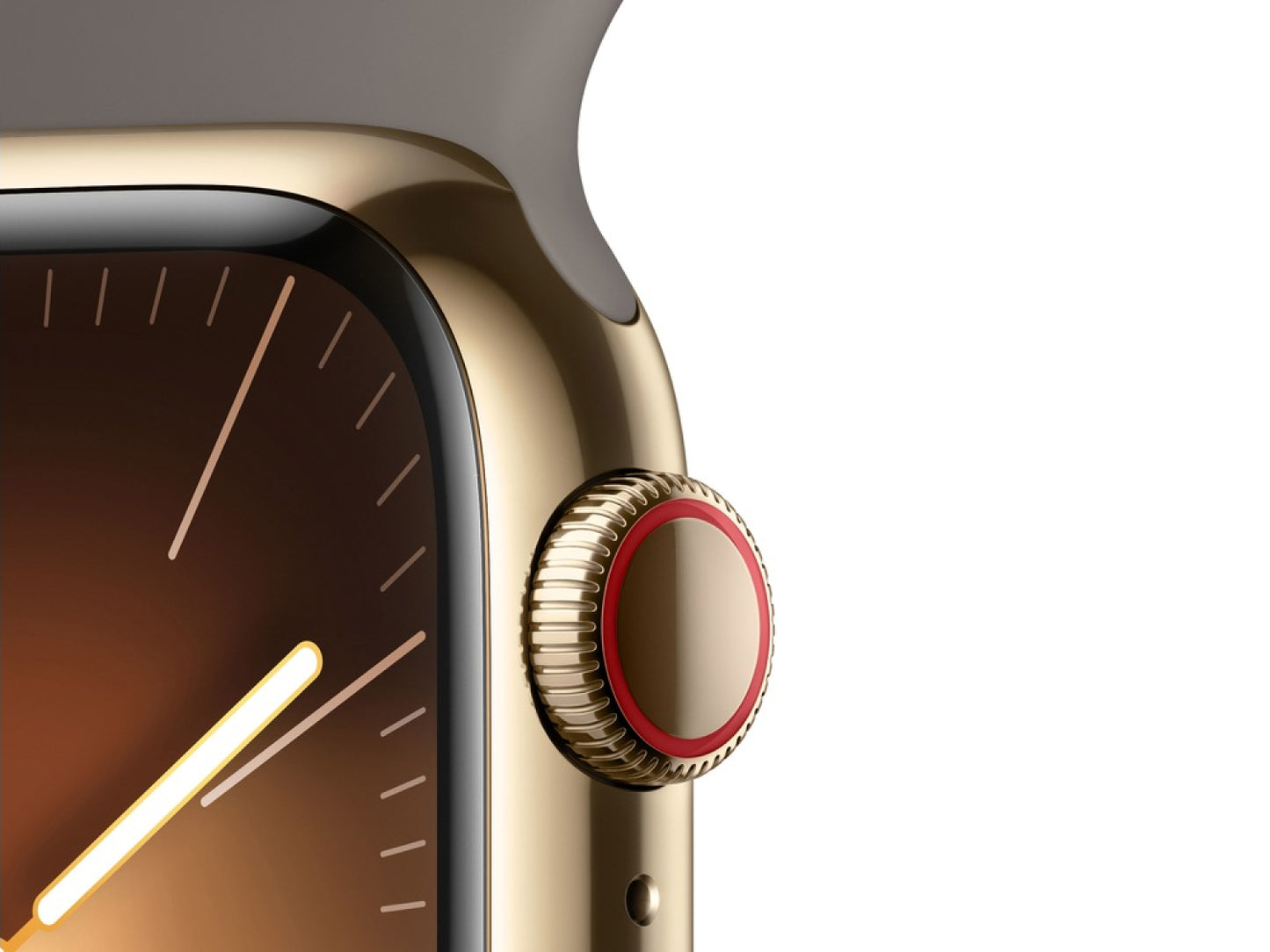 Apple Watch Series 9 41 mm Edelstahlgehäuse, Gold günstig gebraucht kaufen