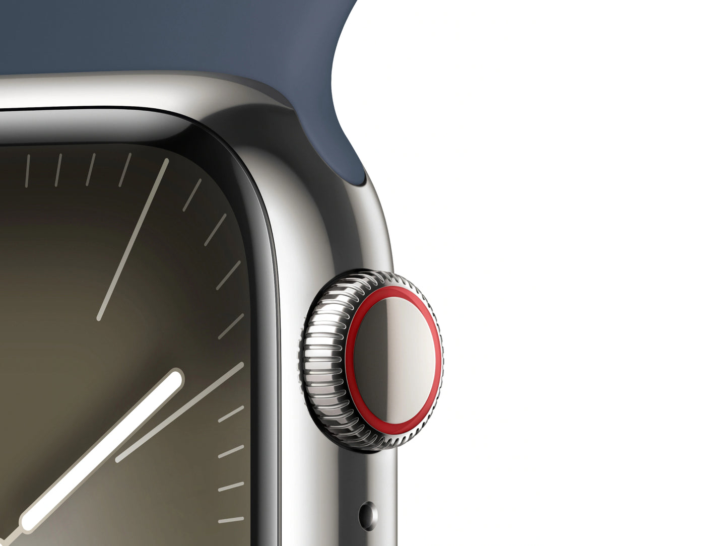 Apple Watch Series 9 41 mm Edelstahlgehäuse, Silber günstig gebraucht kaufen