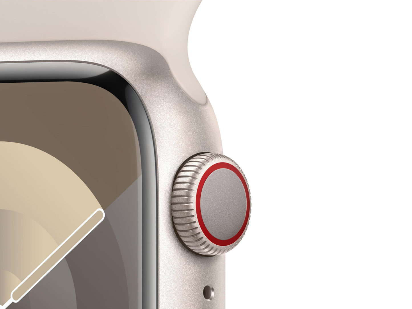 Apple Watch Series 9 45 mm Aluminiumgehäuse, Polarstern günstig gebraucht kaufen