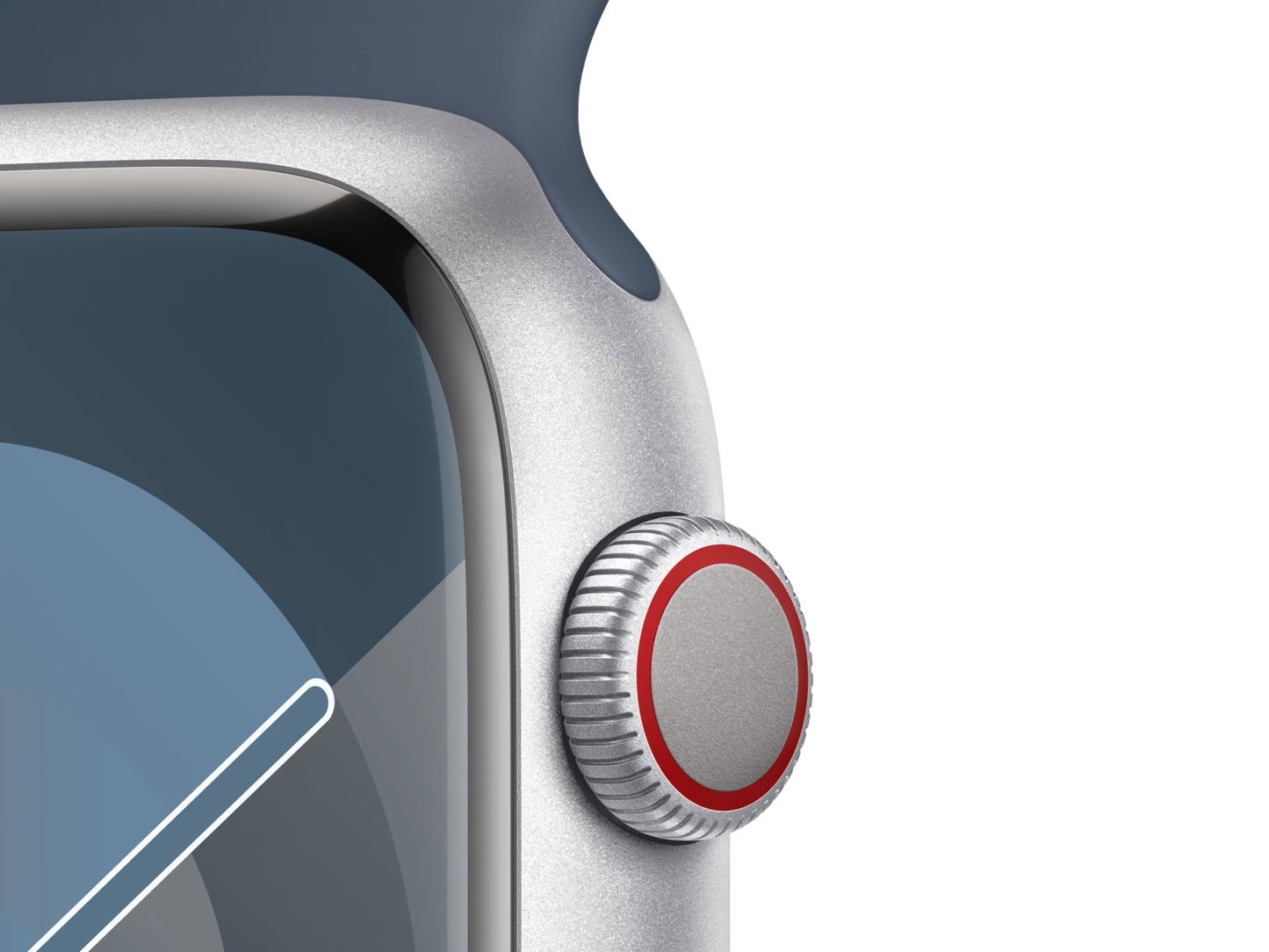 Apple Watch Series 9 45 mm Aluminiumgehäuse, Silber günstig gebraucht kaufen