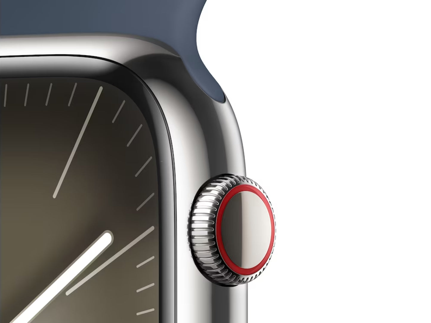 Apple Watch Series 9 45 mm Edelstahlgehäuse, Silber günstig gebraucht kaufen