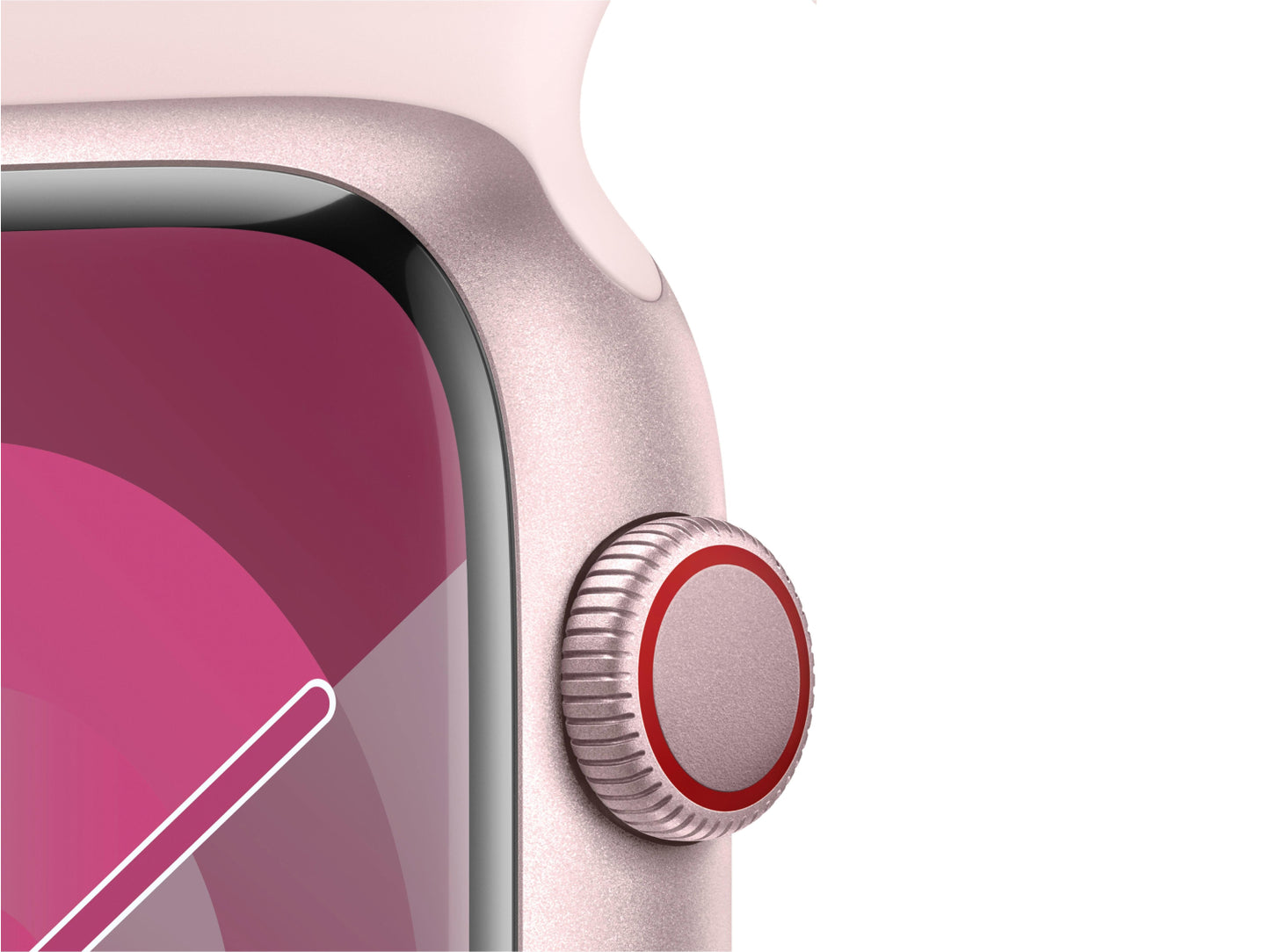 Apple Watch Series 9 45 mm S9 SiP Series 9 Aluminiumgehäuse, Rosé Pink günstig gebraucht kaufen