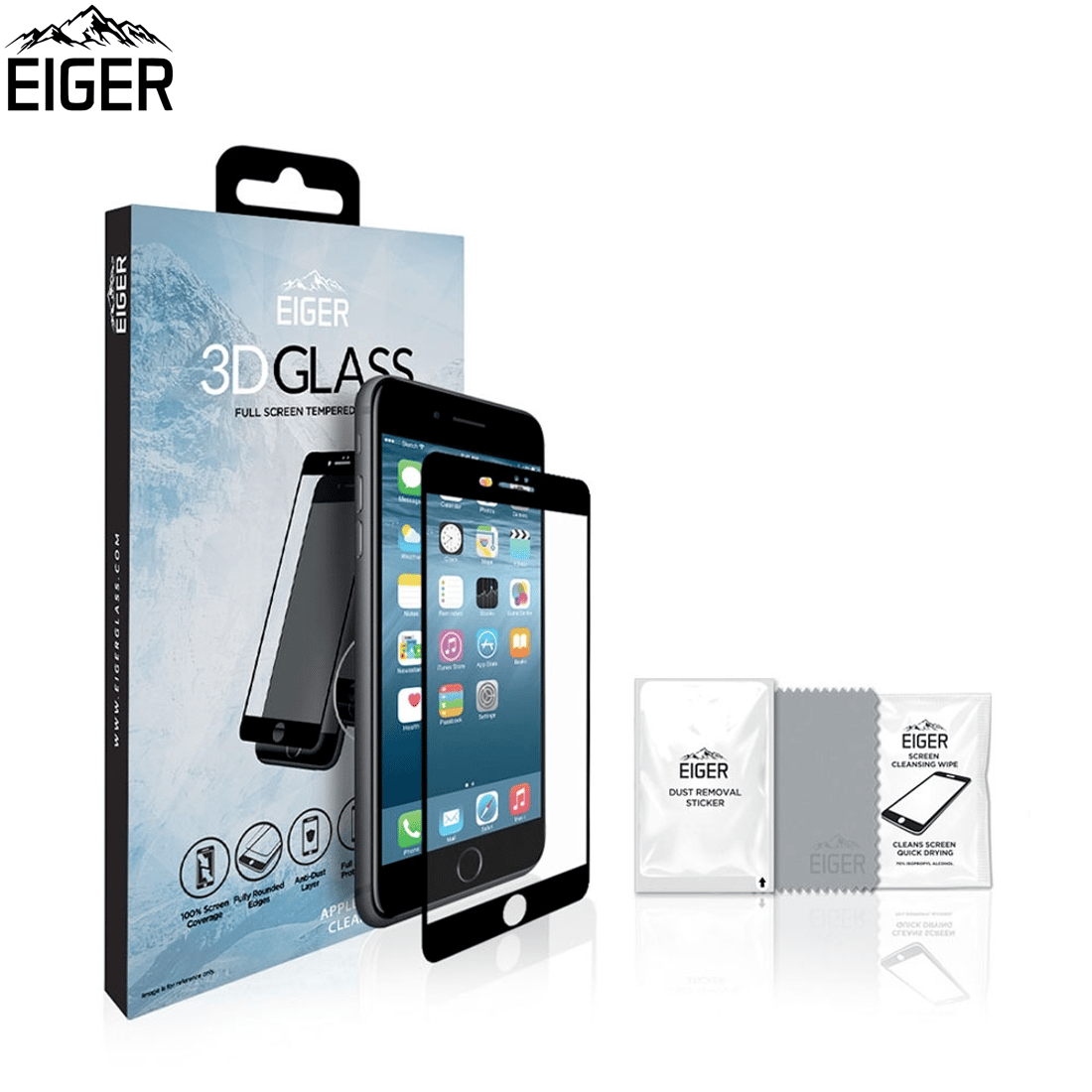 Eiger 3D Glass für iPhone 6 / 6s / 7 / 8 / SE2 / SE3 günstig kaufen