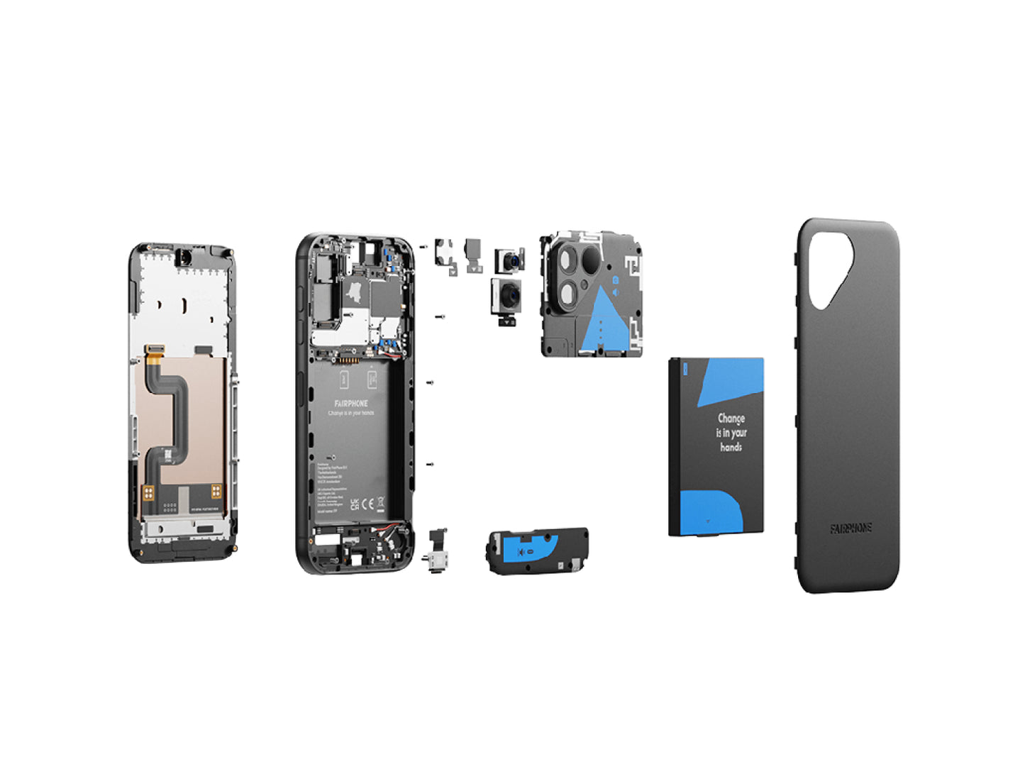 Fairphone 5 Qualcomm QCM6490 (6 nm) Mattschwarz Schwarz günstig gebraucht kaufen