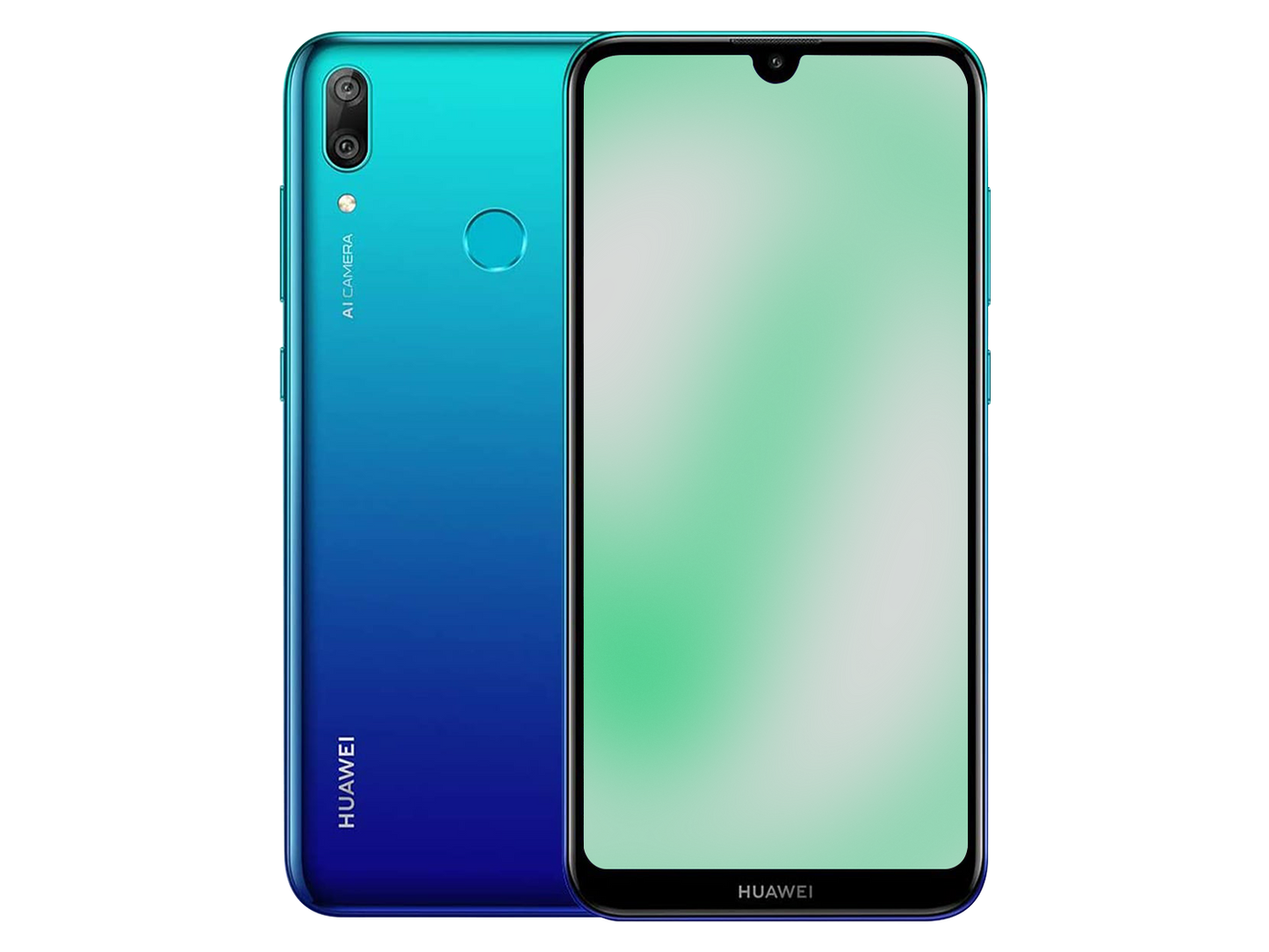 Huawei Y7 2019 Aurora Blue günstig gebraucht kaufen