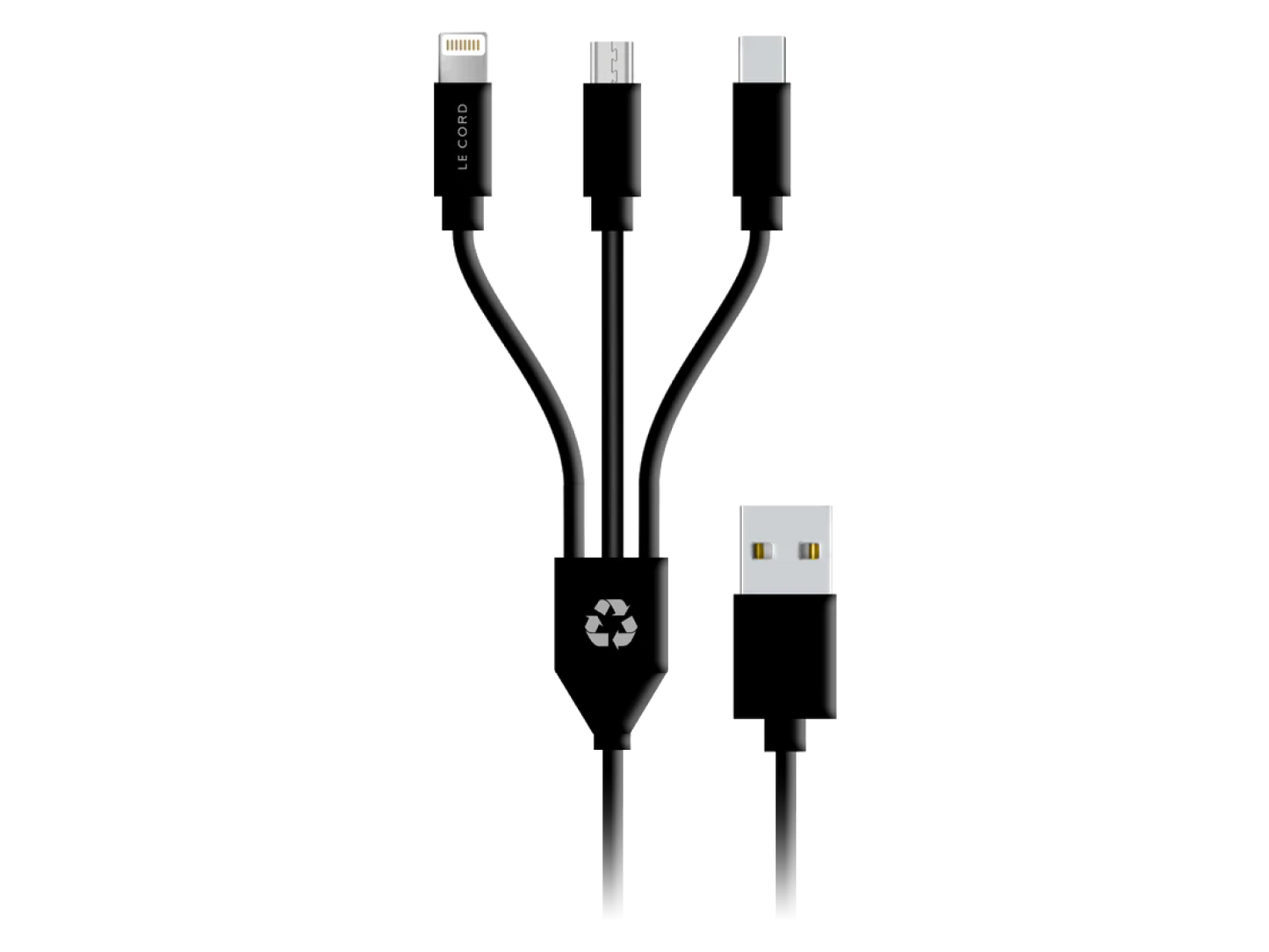 Le Cord 3in1 Kabel Schwarz günstig kaufen