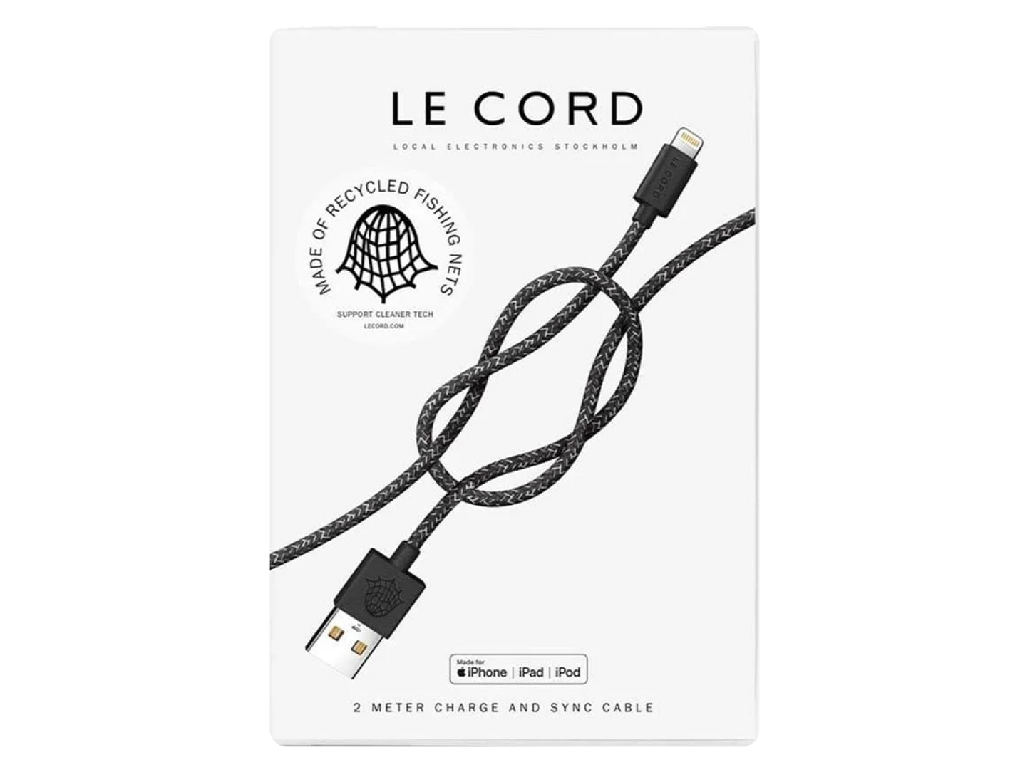 Le Cord Ghost Net 2.0 Lightning Schwarz günstig kaufen