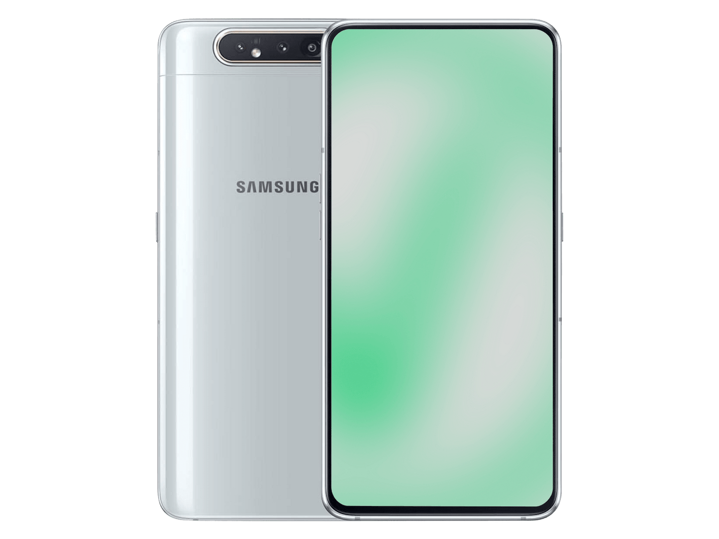 Samsung Galaxy A80 Ghost White günstig gebraucht kaufen