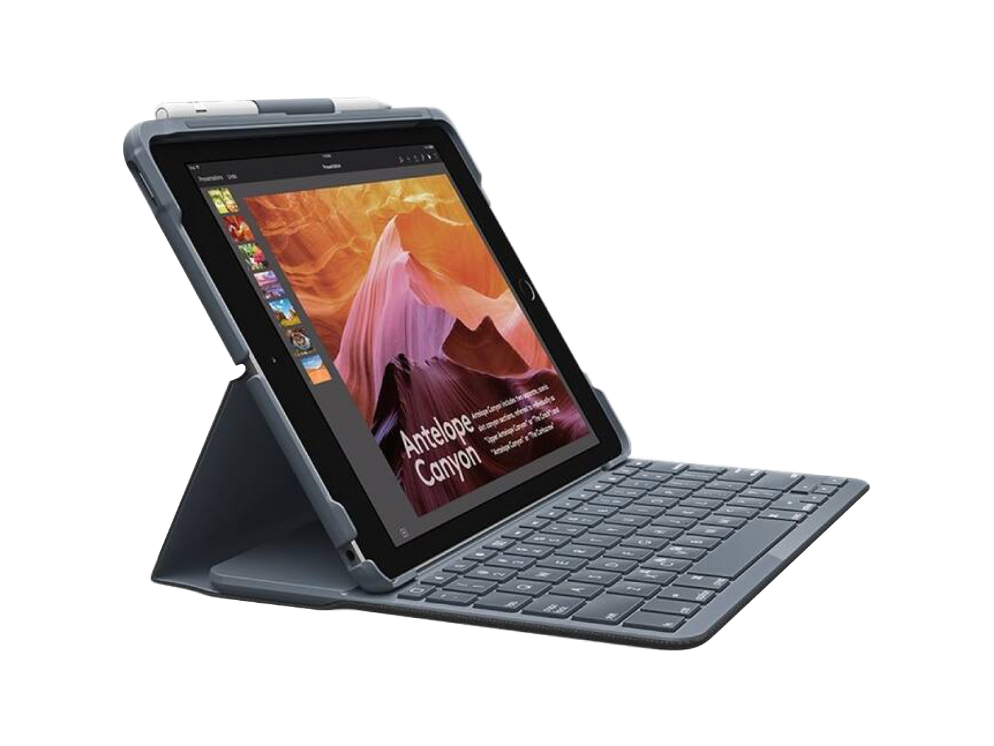 USED Logitech Slim Folio Keyboard Case iPad 5 / 6 Gen günstig kaufen