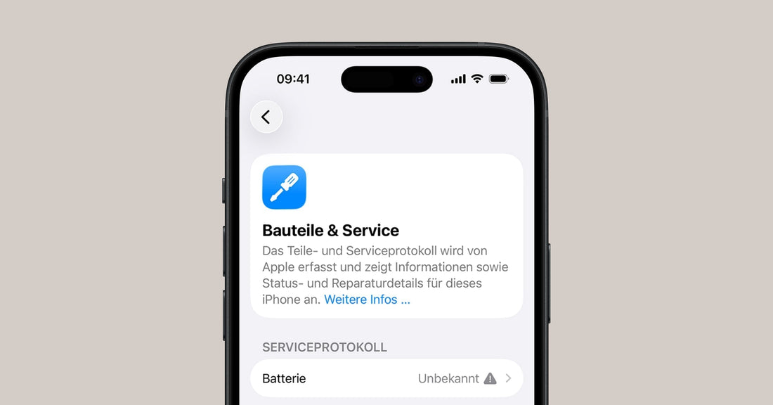 Warum zeigt mein iPhone die Meldung „Wichtige Batteriemeldung“ oder „Unbekanntes Teil“ an?