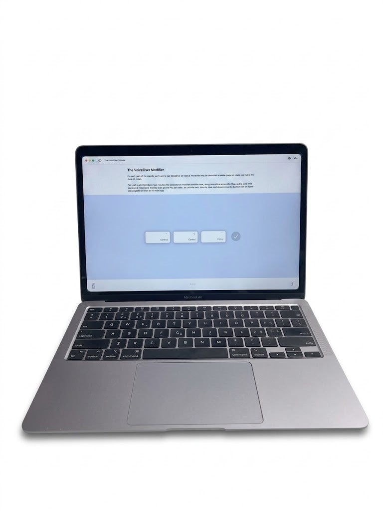 Apple MacBook Air 13 M1, 8-Core CPU und 7-Core GPU Late 2020 Space Grau Grau günstig gebraucht kaufen
