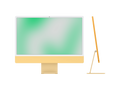 Apple iMac 24" Gelb, M1, 8-Core CPU und 8-Core GPU, 512 GB, 16 GB RAM,  Early 2021