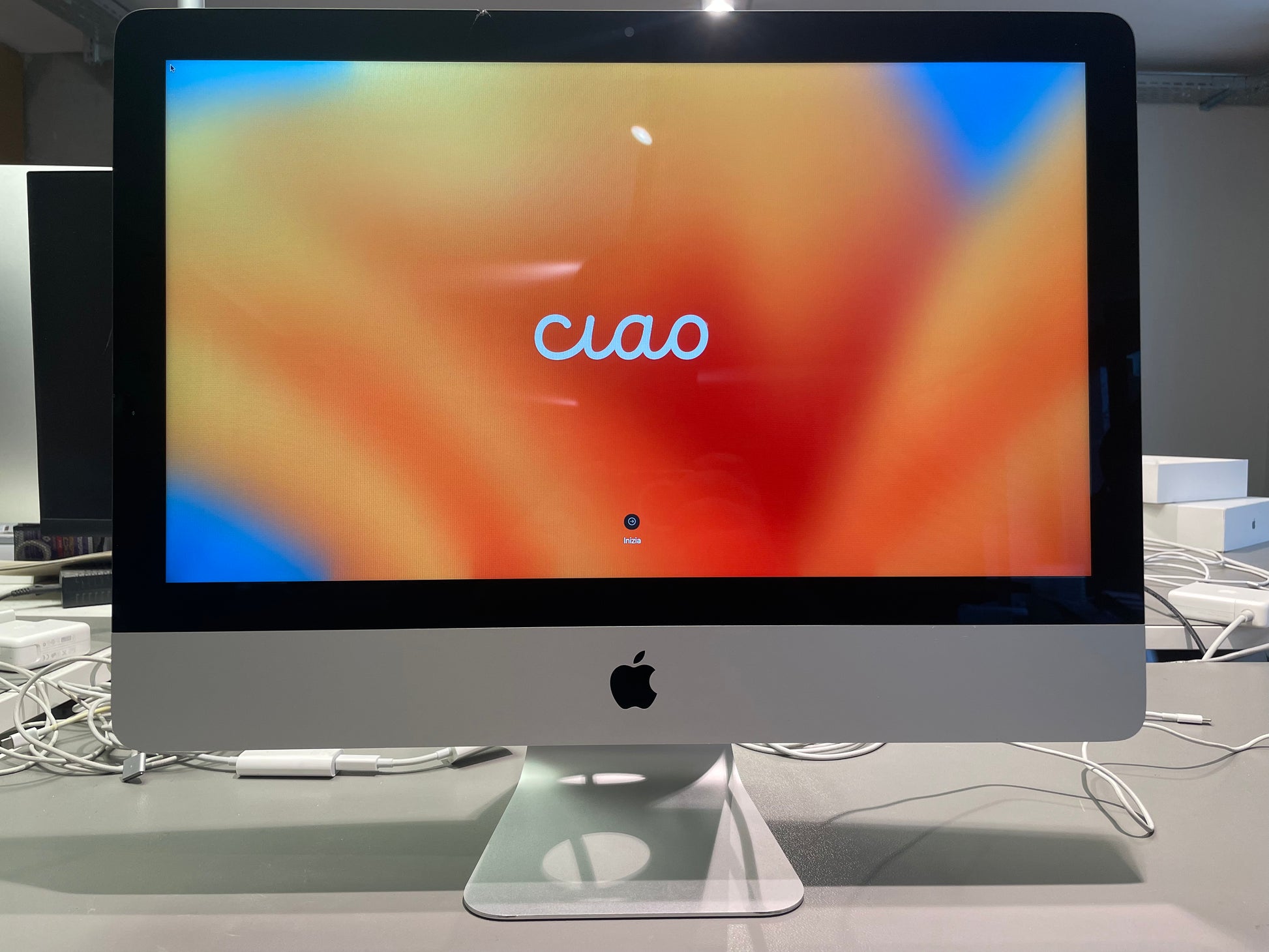 Apple iMac 21.5 Silber günstig gebraucht kaufen