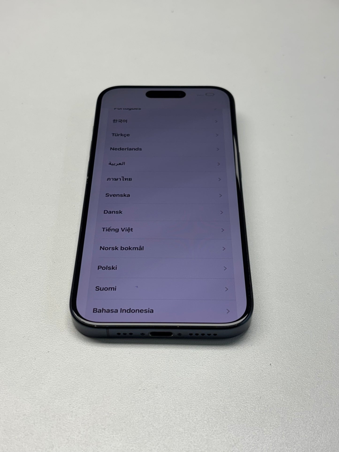 Apple iPhone 15 Pro Titan Blau günstig gebraucht kaufen