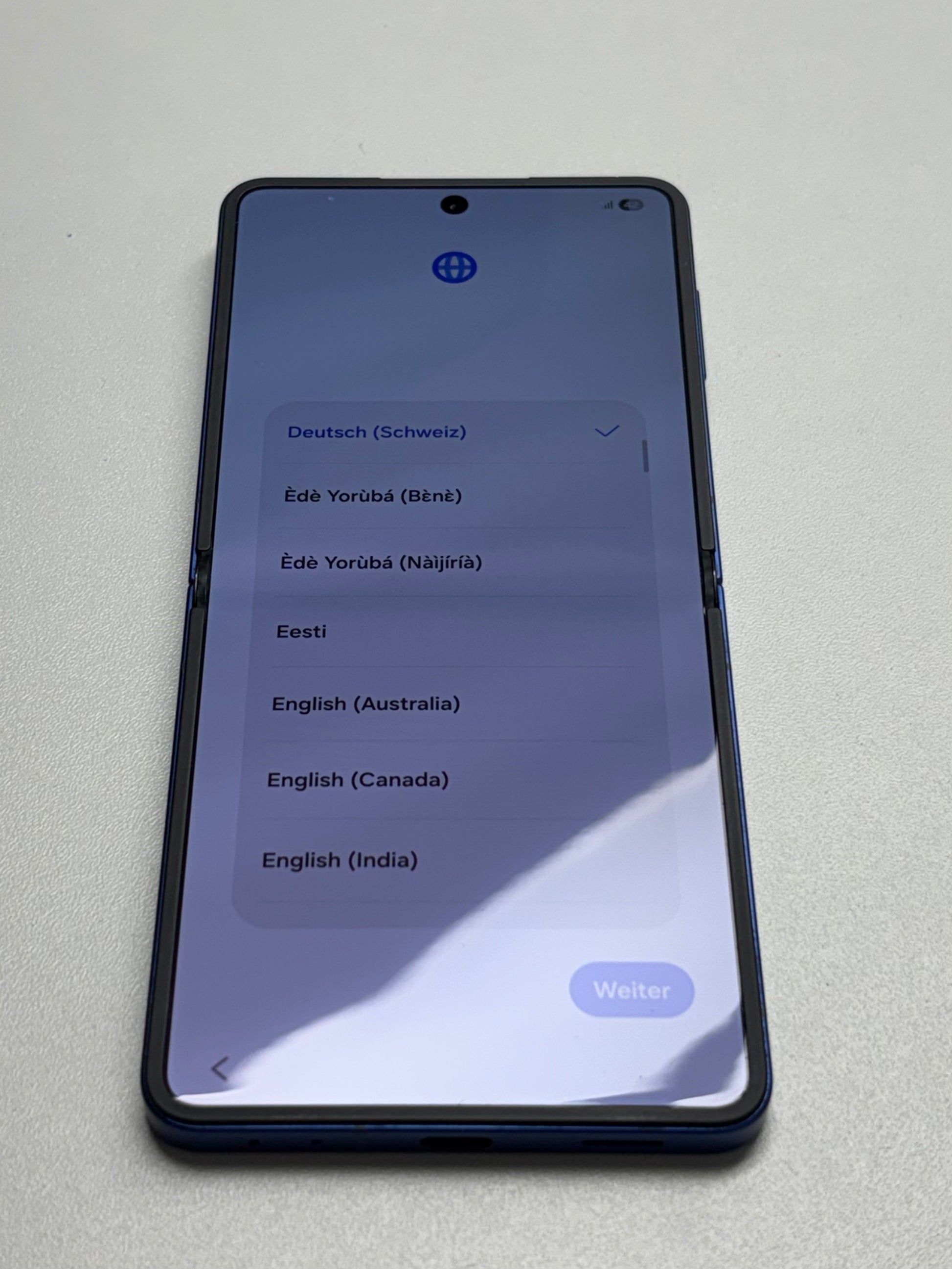 Samsung Galaxy Z Flip7 Exynos 2500 (3 nm) Z Flip7 Blue Shadow Blau günstig gebraucht kaufen