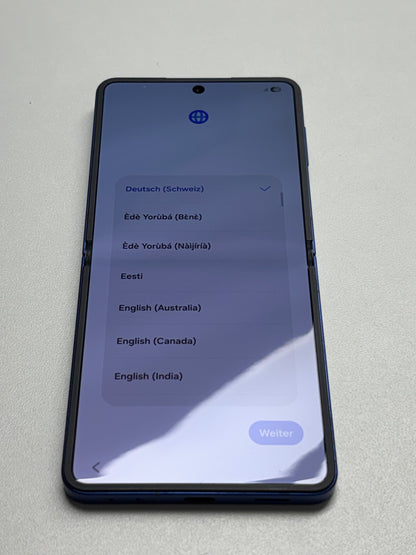Samsung Galaxy Z Flip7 Exynos 2500 (3 nm) Z Flip7 Blue Shadow Blau günstig gebraucht kaufen