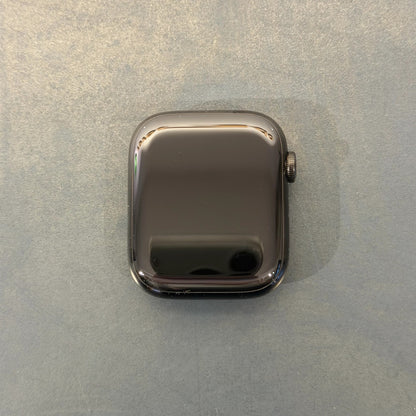 Apple Watch Hèrmes Series 7 GPS + Cellular, 45 mm Edelstahlgehäuse, Space Schwarz, individuelles Armband, used kaufen