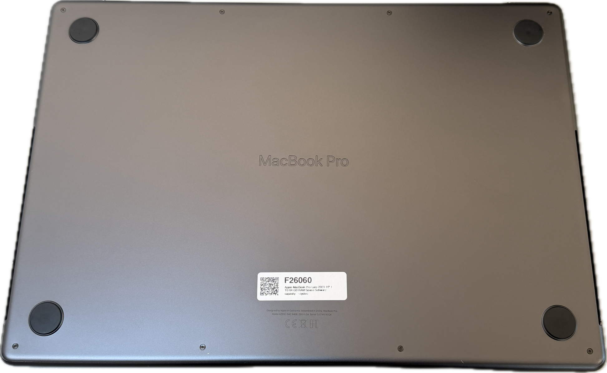 Apple MacBook Pro 16 Late 2023 Space Schwarz günstig gebraucht kaufen