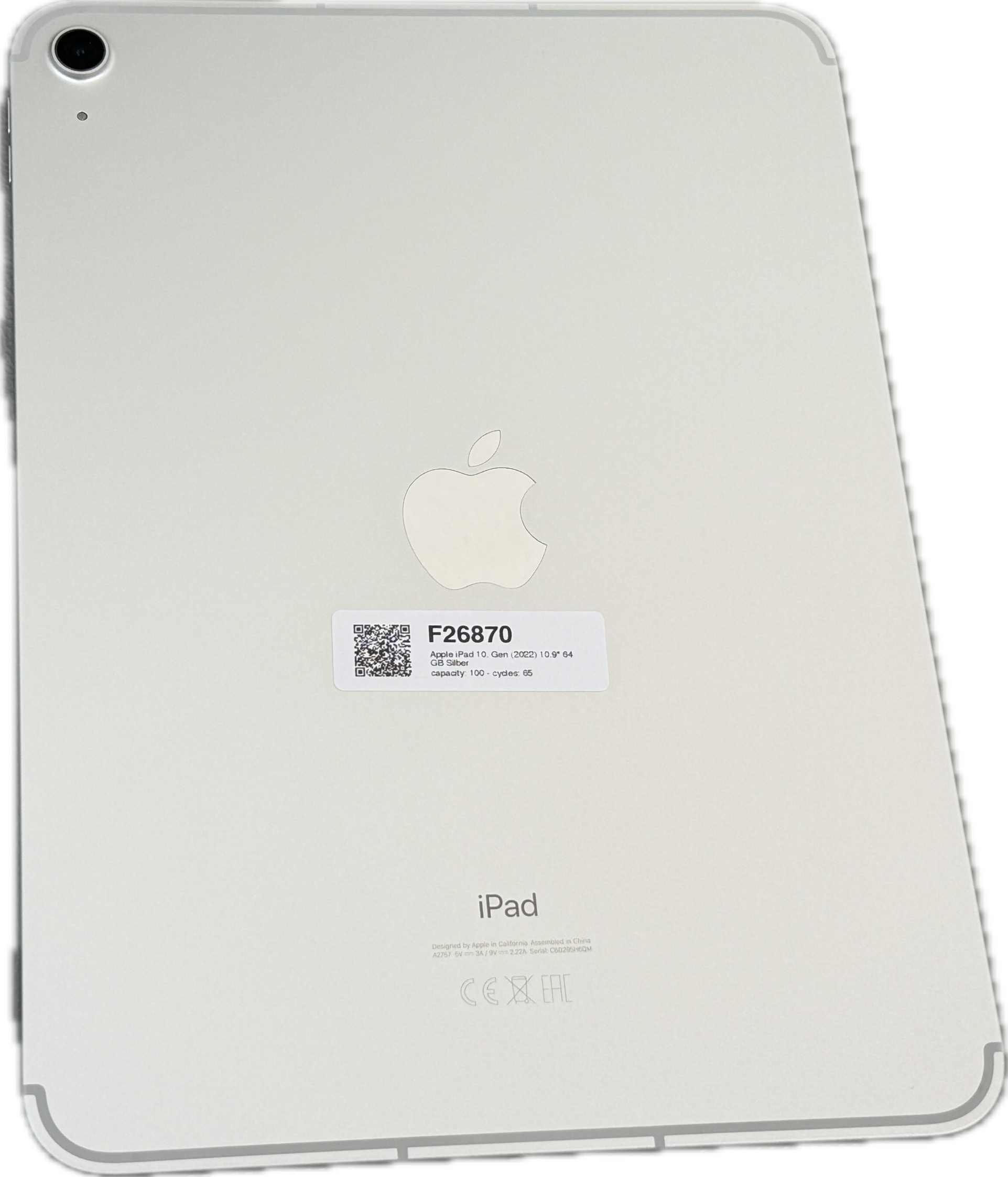Apple iPad 10. Gen (2022) Silber günstig gebraucht kaufen