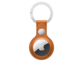 Apple AirTag Leather Keychain Golden Brown