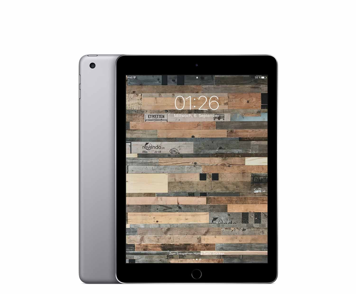 iPad 6. Gen (2018), 128 GB, Wi-Fi Space Grau – Revendo