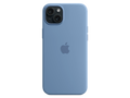 Apple iPhone 15 Plus Silikon Case mit MagSafe Winterblau
