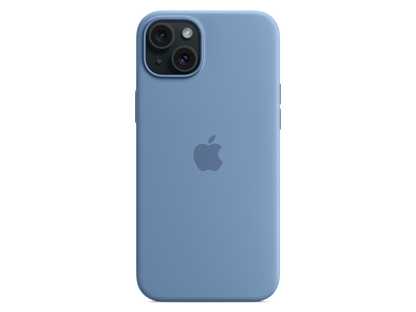 Apple iPhone 15 Plus Silikon Case mit MagSafe Winterblau günstig kaufen