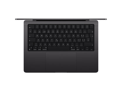 Apple MacBook Pro 14 M5, 10-Core CPU und 10-Core GPU Late 2025 Space Schwarz Schwarz günstig gebraucht kaufen