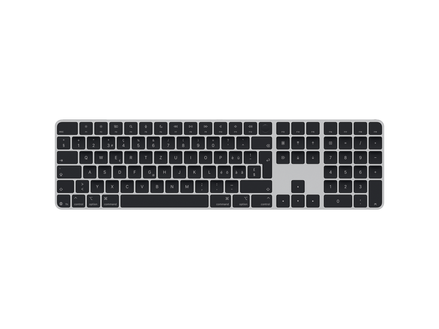 Apple Magic Keyboard mit Touch ID und Ziffernblock (2024) USB-C Schwarz CH-Layout günstig kaufen