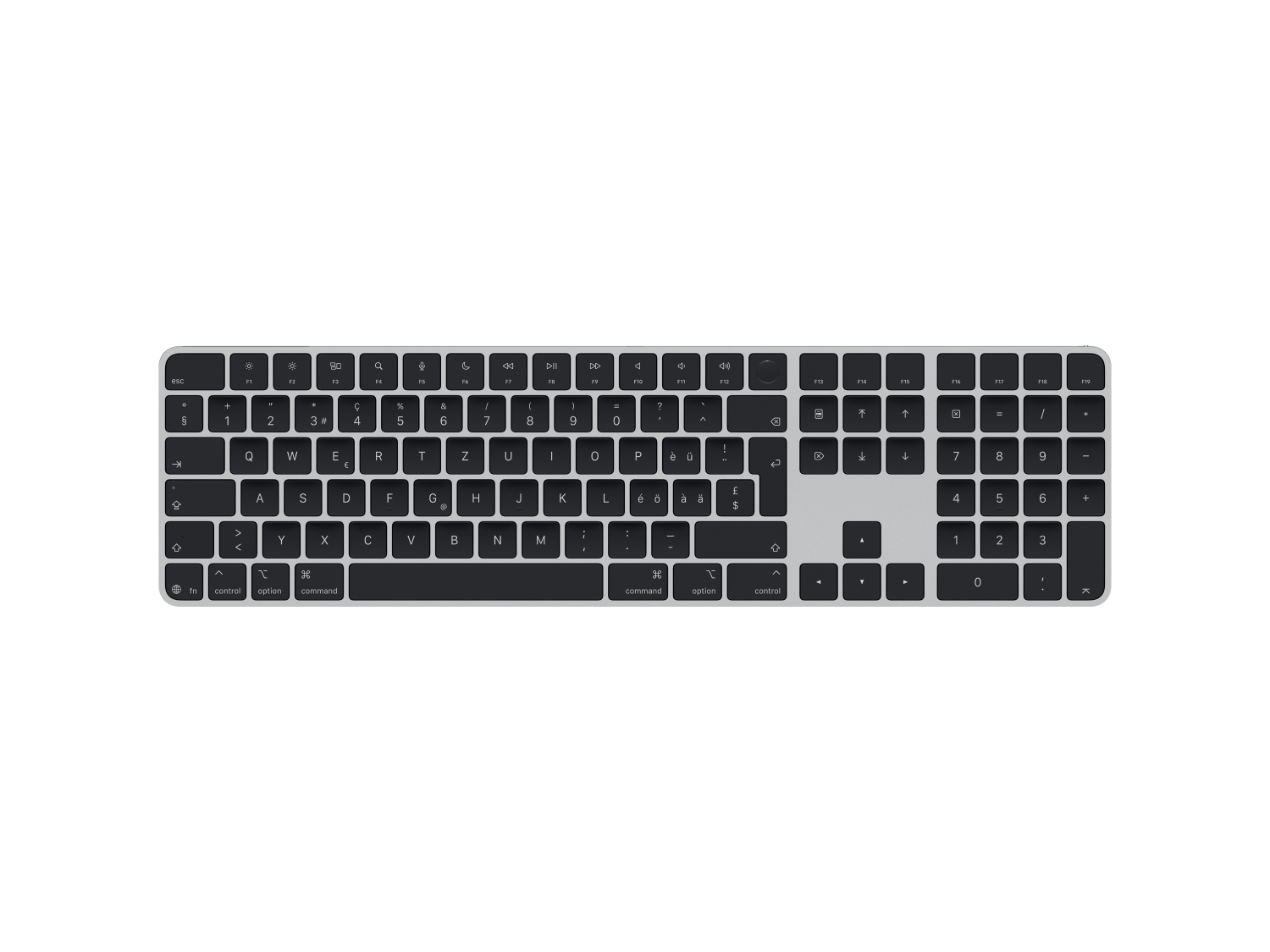 Apple Magic Keyboard mit Touch ID und Ziffernblock (2024) USB-C Schwarz CH-Layout günstig kaufen