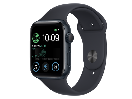 Apple Watch SE (2. Generation) 44 mm Aluminiumgehäuse, Mitternacht günstig gebraucht kaufen