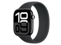 Apple Watch Series 10 GPS, 46 mm aluminium case, diamond black custom strap